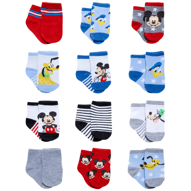 Assorted Minnie Mouse Designs 12 Pack Baby Socks Variety Set Disney Baby Girl Socks Age 0-24 Months Assorted Minnie Mouse Designs 12 Pack Baby Socks Variety Set Disney Baby Girl Socks Age 0-24 Months